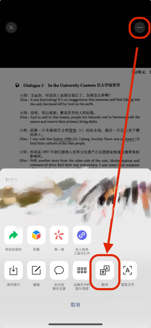 Baidu Translate app interface